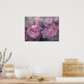 エンジェル顔バラコラージポスター ポスター (キッチン)