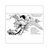 エンジェル飛んでいるとノーススターウッドアートスタンプ ラバースタンプ (インプリント)