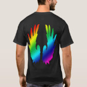 エンジェル飛んでいるウィングス – レインボー Tシャツ (裏面)