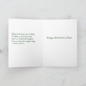 エンジェル飛んでいるオンアハト – セントパトリックのデイカード カード (内部)