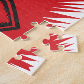 エンジェル飛んでいるハートタトゥー ジグソーパズル (側面)