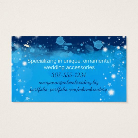 エンジェル飛んでいる裁縫針刺繍キルティング (裏面)