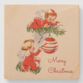 エンジェル飾ズ・ザ・クリスマス・ツリー・コースター ストーンコースター (正面)