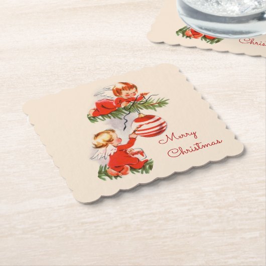 エンジェル飾ズ・ザ・クリスマス・ツリー・コースター ペーパーコースター (アングル)