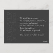 エンジェル3クリスチャン記念悔やみや弔慰ありがとう ポストカード (裏面)