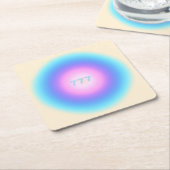 エンジェル777 – 幸運 スクエアペーパーコースター (アングル)