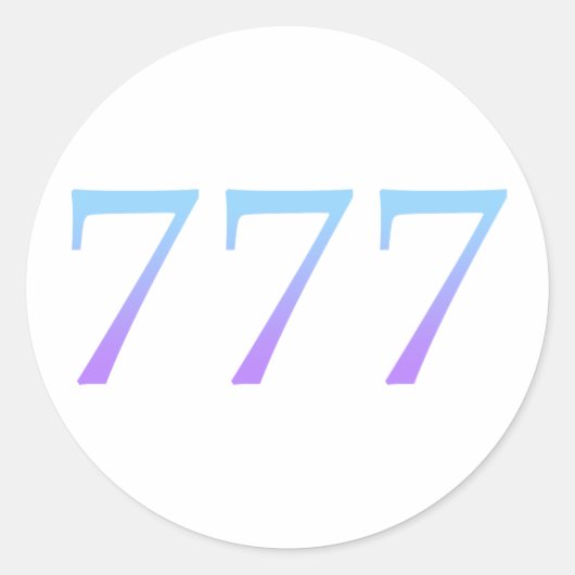 エンジェル777 – 幸運 ラウンドシール (正面)