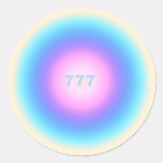 エンジェル777 – 幸運 ラウンドシール (正面)
