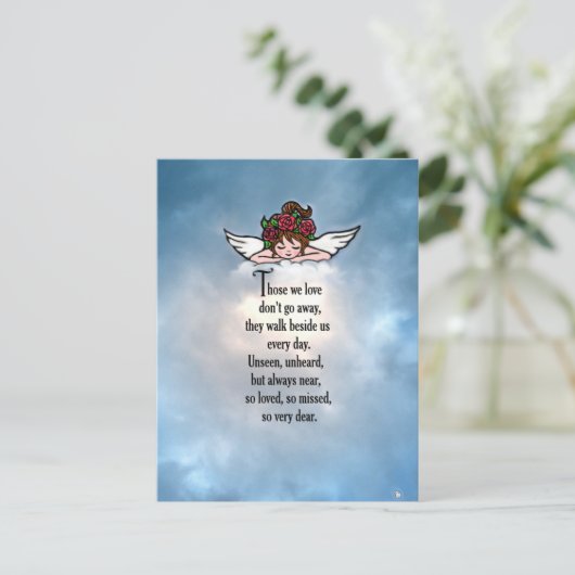 エンジェル「とても愛された」 ポストカード (スタンド正面)