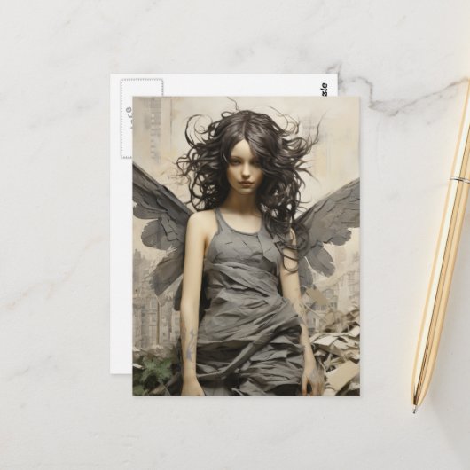 エンジェル・イン・グレー ポストカード (正面/裏面インサイチュ)