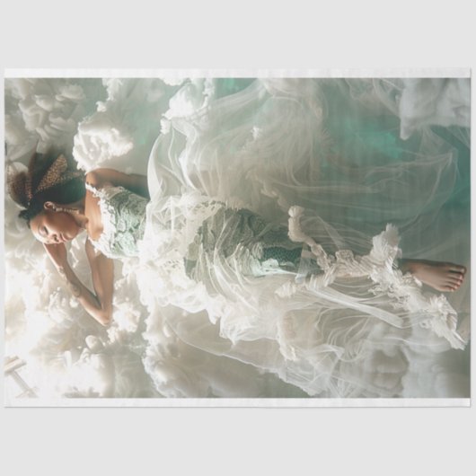 エンジェル・イン・ザ・クラウド・デコパージュ 薄葉紙 (正面)