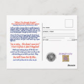 エンジェル・イン・ザ・枝が記憶に残るはがきを切る ポストカード (裏面)