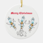 エンジェル・イン・ブルー遊ズ・ミュージック・フォー・オア・ワー・ソウルズ セラミックオーナメント (正面)