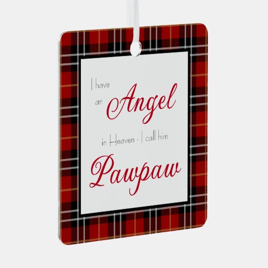 エンジェル・イン・天国ポーポー記念写真 メタルオーナメント (正面右)