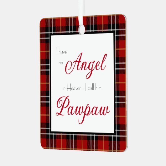 エンジェル・イン・天国ポーポー記念写真 メタルオーナメント (正面左)