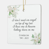 エンジェル・イン・天国・フォト・メモリアル セラミックオーナメント (左)