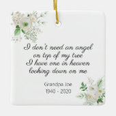 エンジェル・イン・天国・フォト・メモリアル セラミックオーナメント (正面)