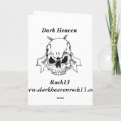 エンジェル・ウィングス！ – デザイナー誕生日グリーティングカード カード (裏面)