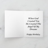 エンジェル・ウィングス！ – デザイナー誕生日グリーティングカード カード (内部)