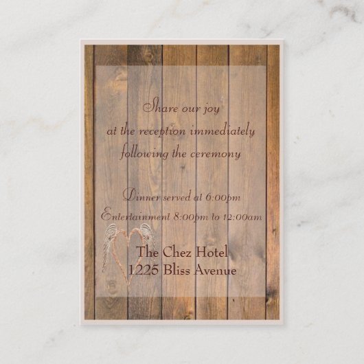 エンジェル・ウィング結婚ズ エンクロージャーカード (裏面)