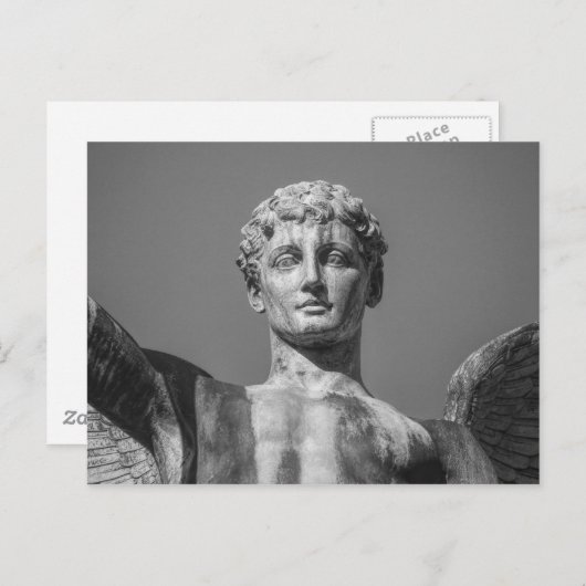 エンジェル、ウェールズ国民戦記念碑。カーディフ ポストカード (正面/裏面)