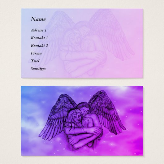 エンジェル・エロスのラブビジネスカード (正面&裏面)