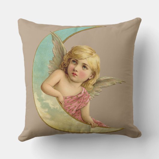 エンジェル – エンジェルパーソナライズされたギフト クッション (裏面)