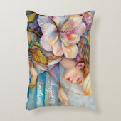 エンジェル・オブ・エモーショナルターコイズアクセント枕 アクセントクッション (正面(垂直))