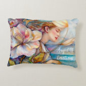 エンジェル・オブ・エモーショナルターコイズアクセント枕 アクセントクッション (裏面)