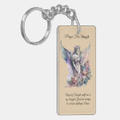 エンジェル・オブ・ストロング祈りの言葉カード キーホルダー (正面左)