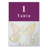 エンジェル・オブ・ハート感動的・カスタムテーブル・カード テーブルナンバー (裏面)