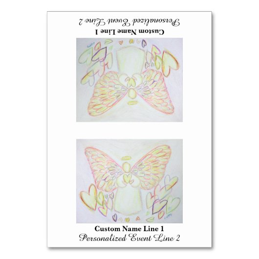 エンジェル・オブ・ハート感動的・テーブル・テントカード テーブルナンバー (正面)