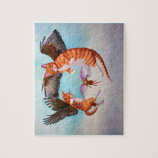 エンジェル・キャット・アンド・マウス・ゲーム ジグソーパズル (縦)