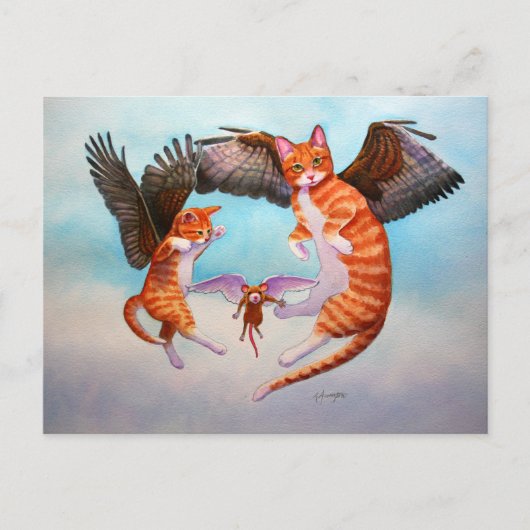 エンジェル・キャット・アンド・マウス・ゲーム ポストカード (正面)