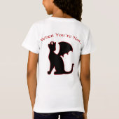 エンジェル・キャット・オンザフロント Tシャツ (裏面)