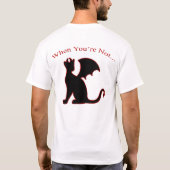 エンジェル・キャット・オンザフロント Tシャツ (裏面)