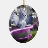 エンジェル・キャット セラミックオーナメント (右)