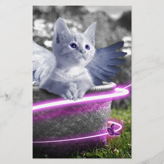 エンジェル・キャット 便箋 (正面)