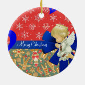 エンジェル・クリスマスサークルオーナメント セラミックオーナメント (裏面)