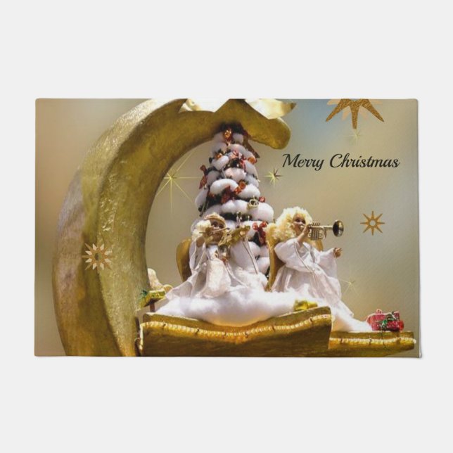 エンジェル・クリスマスドアマット ドアマット (正面)