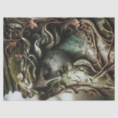 エンジェル スカルプチャー ディストレスド パティーナ デコパージュ 薄葉紙 (正面)