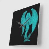 エンジェル スクエア壁時計 (傾斜)