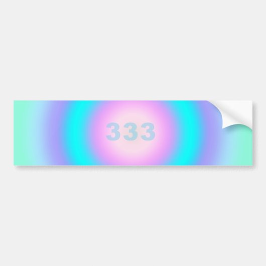 エンジェル・ナンバーズ333 – 創造性とアクション バンパーステッカー (正面)