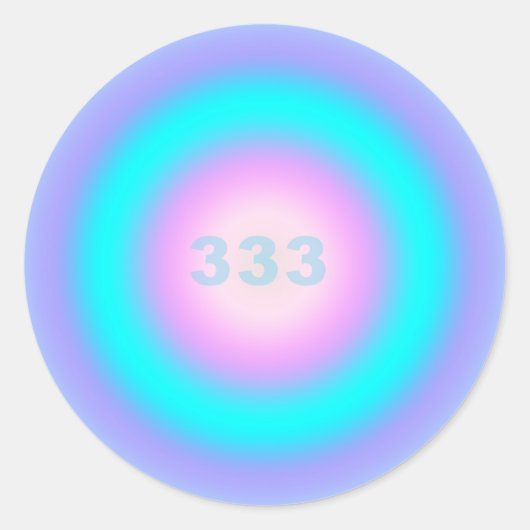 エンジェル・ナンバーズ333 – 創造性とアクション ラウンドシール (正面)