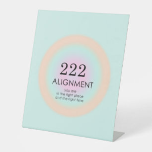 エンジェル・ナンバーズNumerology 222アライメント動機 台座サイン
