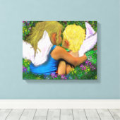 エンジェル・ハグ！ キャンバスプリント (インサイチュ (ウッドフロア))