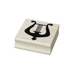 エンジェル・ハープ・アート・スタンプ ラバースタンプ