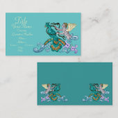 エンジェル&ピーコックヴィンテージイラストレーション 名刺 (正面/裏面)