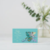 エンジェル&ピーコックヴィンテージイラストレーション 名刺 (スタンド正面)