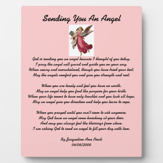 エンジェル・プラークを送る フォトプラーク (正面)